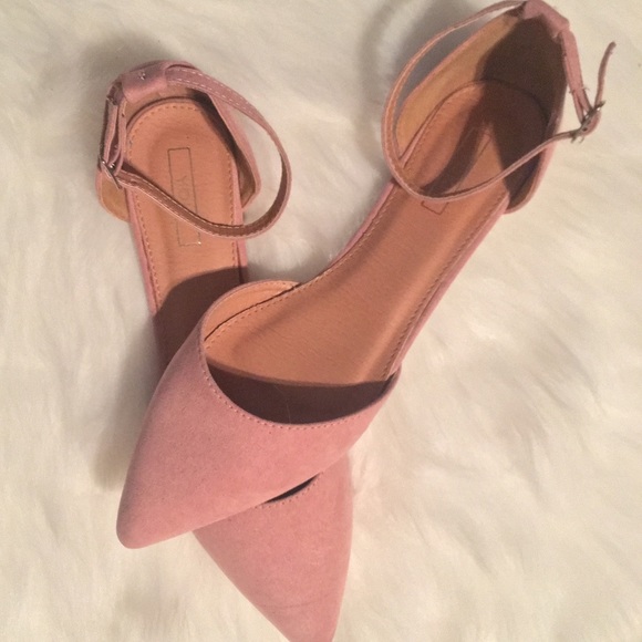 Yoki Shoes - YOKI Blush Flats with Ankle Straps